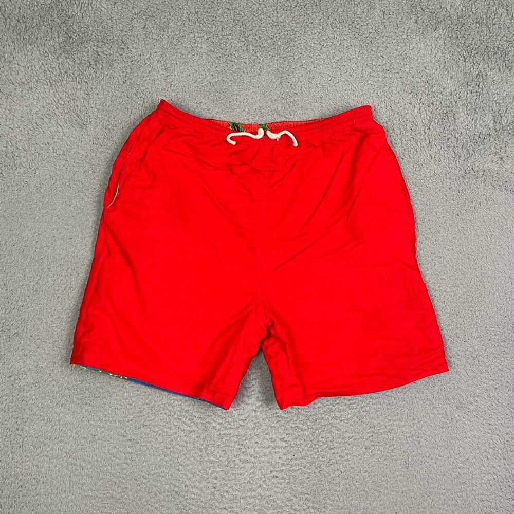 Vintage 90s AOP swim trunks - Picture 3 of 4